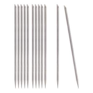 Empujador y Raspador de Cutículas Metálico de Doble Punta, Herramientas de Manicura Profesionales Duraderas para Salón de Uñas - Product Image 1