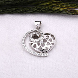 Colgante de Plata de Ley 925 con CZ para todas las ocasiones, regalo para ella en un colgante especial de plata de ley 925 para el regalo - Product Image 2