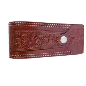 Étriers de selle de cheval Western de qualité supérieure Étriers recouverts de cuir usiné à la main de 5 "Étriers d'équitation Western Riding - Product Image 3