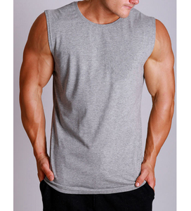 Singlet de sport sans manches de haute qualité, vêtements pour hommes, vêtements de musculation personnalisés, débardeurs en polyester, fermeture à pression, personnalisable - Product Image 1