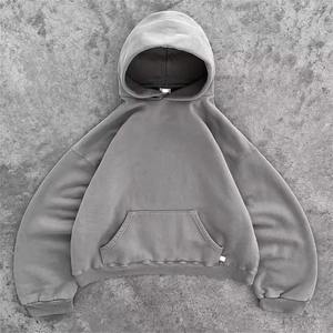500GSM <b>600GSM</b> Oversized Thick Heavyweight Hoodies100% Cotton High Quality <b>Hoodie</b> Custom Manufacturer Cotton Fleece Long Sleeve - Product Image 3