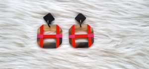 Boucles d'oreilles créoles classiques de style ethnique, faites à la main, écologiques, en corne de buffle, look luxueux et mignon, pour oreilles sensibles, artisanat naturel à prix réduit - Product Image 6