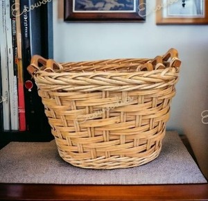 Durable Simple Style Handmade Multi-Utility Natural Colored Fruit Basket Vegetables Basket With Handles Best Gift Idea - Product Image 4