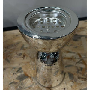 Vintage Cut-Out Design Exclusive <b>Silver</b>-Finish Metal Incense <b>Burner</b> for Home Table Decoration Bakhoor <b>Burner</b> for Religious Use - Product Image 6