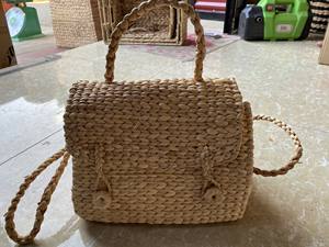 Bolso de playa vintage hecho de 100% jacinto de agua ecológico al por mayor - Product Image 4