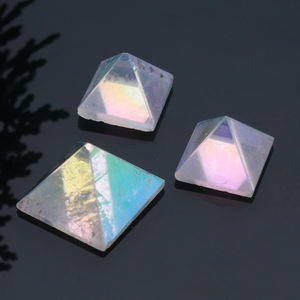 Colgante de cuarzo con forma de flor de orgón, pirámide de cristal rosa, Ángel de cristal, aura, obsidiana negra, amatista, canto de cristal, pirámide de Ángel - Product Image 3