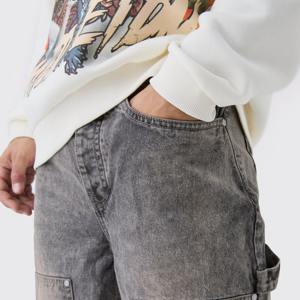 Pantalons en jean extensible pour hommes, tissu de qualité supérieure, fournisseur en gros, prix d'usine, personnalisation de la marque en couleur grise - Product Image 2