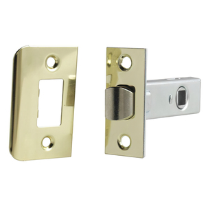 Serratura per porta Wolfpack, bordo quadrato, 45 mm. Ferro Placcato in Ottone - Product Image 1