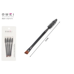 Juego de brochas de maquillaje de 4 piezas con brocha para pestañas de doble cara - Product Image 1