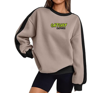 Sweat-shirt en polaire de qualité supérieure, col rond, tissu doux au toucher, pull décontracté d'hiver pour hommes et femmes, fournisseur en gros - Product Image 3