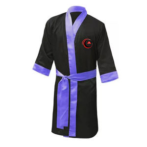 Bata de boxeo con capucha de alta calidad superventas de 2025, bata de boxeo de calidad hecha a medida para hombres y mujeres, ropa de artes marciales - Product Image 1