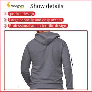 ชุดวอร์มผู้ชายดีไซน์ฤดูใบไม้ร่วงฤดูหนาว  ปรับแต่งได้ ไซส์พลัส ระบายเหงื่อ ยืดได้สี่ทิศทาง สไตล์ลำลอง สำหรับเล่นกีฬาและออกกำลังกาย - Product Image 6