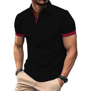 Camiseta Polo de manga corta para hombre, 100% algodón, antiarrugas, con logotipo, personalizable para un estilo personal - Product Image 1