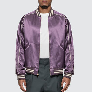 Producto de Venta caliente Chaqueta de satén para hombre para ropa informal Nueva mejor llegada Chaqueta de temporada de invierno de satén de Estilo Vintage para hombres - Product Image 1