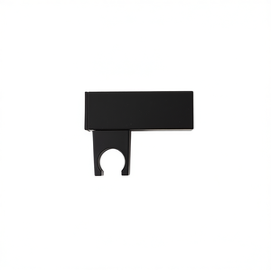 MATT BLACK SQUARE WALL-MOUNTED SHOWER <b>HANDLE</b> BRACKET Bath & <b>Toilet</b> Supplies - Product Image 3