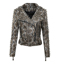 Veste de moto en peau de mouton pour femme personnalisable, respirante, avec coque tricotée, rembourrage en coton, broderie, design personnalisé, prix de gros