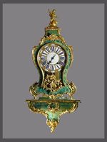 Jam Meja Kecil Malachite Bergaya Seni Dekoratif dengan Motif Vintage Quartz untuk Dekorasi Rumah & Kantor India