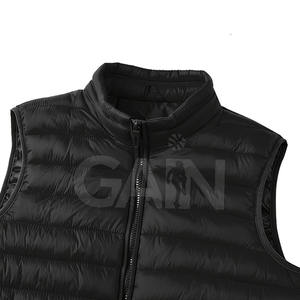 Capuche respirante de haute qualité fermeture éclair col rond vêtements d'extérieur d'hiver Service OEM disponible décontracté 100% Nylon bouffant veste gilet - Product Image 3