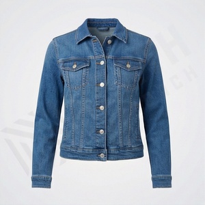 Veste en jean pour homme, style streetwear tendance, coupe courte, ourlet déchiré, boutons sur le devant, look moderne et jeune, mode - Product Image 1