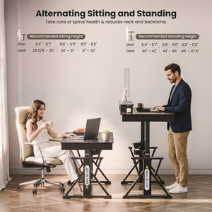 <b>Adjustable</b> Height Steel Executive <b>Desk</b> DESK2-0079 Rectangular Solid Wood Computer <b>Desk</b> for <b>Office</b> - Product Image 5