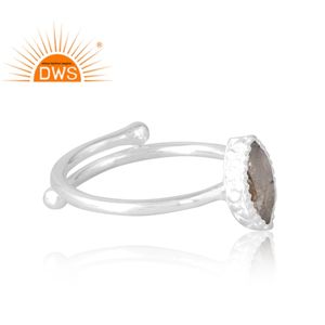 Anillo de piedras preciosas de labradorita Natural de Plata de Ley 925, joyería personalizada para mujer, regalo para ella - Product Image 4