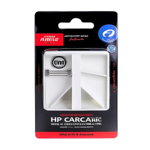 HP CAR ACCESSORIES <b>Wheel</b> Chock Set Hard <b>Plastic</b> White L225 X W100 X H90 mm 0.23 Kg/pc 2pcs/set for RV Parts & Accessories - Product Image 3