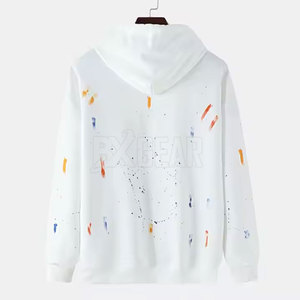 Sudadera con capucha estampada para hombre con capucha con cordón y bolsillo lateral estilo de calle de tela suave para uso diario - Product Image 2