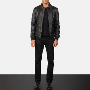Classic Genuine Leather Jackets <b>Men</b> Women Winter Stand Waterproof Eco-Friendly Comfortable Casual Outerwear Premium Front Moto - Product Image 6