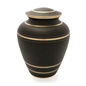 Solid Brass Handmade Modern Cremation Urn with Customized Capacity Luxury Design Tabletop <b>Vase</b> for Funeral Ashes - Product Image 1
