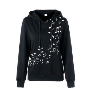 Pull épais à la mode poids lourd confortable coupe décontractée surdimensionné Stretch côtelé poignets sweat à capuche pour femme - Product Image 3