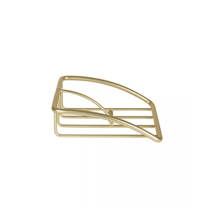 Porte-serviettes doré Vaisselle de salle à manger Ustensiles de cuisine avec base en bois de couleur marron Simple et élégant Porte-serviettes de table élégant - Product Image 4
