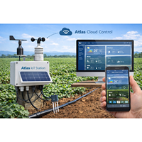 Sistema de Riego Inteligente ATLAS SAV-IoT DN80/DN100 con PLC Agrícola, Control Remoto por Aplicación Móvil, Certificación CE y MID, para Uso Agrícola
