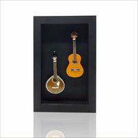 Cadre de boîte d'ombre 2 guitare Design portugais taille moyenne acoustique pour décoration murale décoration de la maison