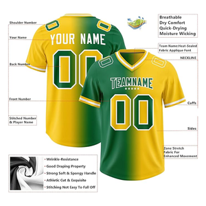 Sublimación impresa nombre del equipo y número para hombres, Personalice sus propias camisetas, uniforme deportivo camisetas de fútbol americano - Product Image 3