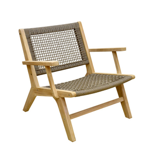 Patio al aire libre cuerda Correa Silla de jardín restaurante café aluminio ratán mimbre silla de patio - Product Image 3