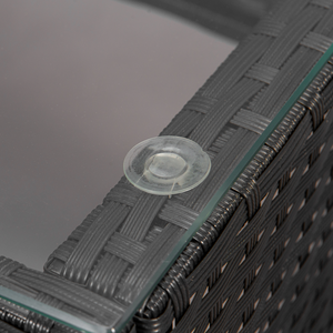 ชุดเครื่องจักสานหวายกลางแจ้ง4ชิ้นทันสมัยสำหรับสวนโรงแรมสำหรับโรงเรียนอพาร์ทเมนต์วิลล่าใช้ภายนอก - Product Image 4