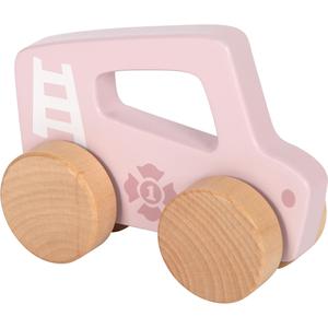 รถเข็นเด็กเล็กแบบดึง สีชมพู น่ารัก ยี่ห้อ Small Foot Rosa Schiebeauto สำหรับเด็ก - Product Image 1