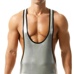 Nouveau design Service OEM Taille adulte Singulet de lutte entièrement personnalisé Polyester Spandex matériel fait Singlets de lutte - Product Image 5