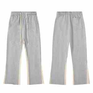 Pantalons de survêtement en molleton délavé pour homme, service OEM, haute élasticité, 100% coton éponge, couleur personnalisée, style streetwear - Product Image 1