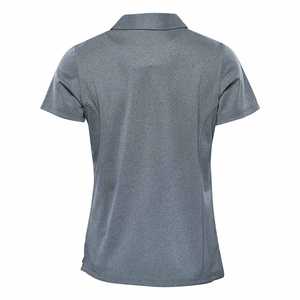 เสื้อโปโลสีเทาออกแบบได้ตามต้องการสำหรับผู้หญิง - Product Image 4