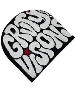 Hommes et femmes doux Satin 100 soie à l'intérieur doublé Logo hiver casquettes tricotées chapeaux bonnets avec doublure en soie Satin bonnets personnalisés - Product Image 3