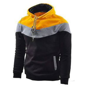 Sweat à capuche épais pour hommes, sweat-shirt d'hiver brodé en polaire mélangée douce de haute qualité, poche kangourou, teint uni 2 - Product Image 3