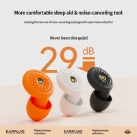 EP113 Penutup Telinga Pelindung Pendengaran, Earplug Silikon yang Dapat Digunakan Kembali, Peredam Kebisingan, Lembut dan Nyaman untuk Tidur