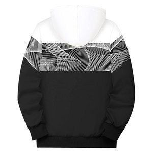 Nouvel arrivage de sweats à capuche zippés 100% coton de qualité supérieure, vêtements d'hiver décontractés respirants avec motif solide et col à capuche - Product Image 2