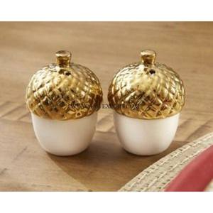 Accesorios de mesa de primera calidad, juego de sal y pimienta para cocina casera, Metal con recubrimiento en polvo blanco, latón, hoteles, sal y pimienta para Cocina - Product Image 1