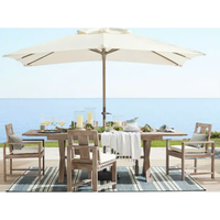 Service OEM ODM, mobilier d'extérieur au design moderne, ensemble de jardin en rotin imperméable, aluminium résistant aux UV, Vietnam, salle à manger, cour