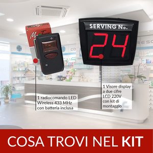 Sistema di visualizzazione del numero della coda di chiamata con telecomando Wireless per la gestione delle code per interni per il servizio postale dell'ospedale della banca - Product Image 6