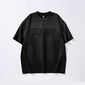 Camiseta de Algodón Orgánico de Punto con Lavado Ácido Personalizada para Hombre, Bordado e Impresión Directa, Estilo Vintage, Venta al por Mayor - Product Image 6
