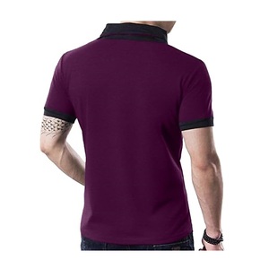 Servicio OEM disponible 100% algodón manga corta con cuello en V camiseta Color sólido Jersey único Bangladesh precio de fábrica logotipo personalizado - Product Image 2