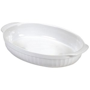 COOTC3 Ceramic Baking Dish White Oval 30x18cm Rectangle <b>Cake</b> Pan Safe for Microwave Dishwasher <b>Wedding</b> Party Home Use <b>Box</b> - Product Image 1